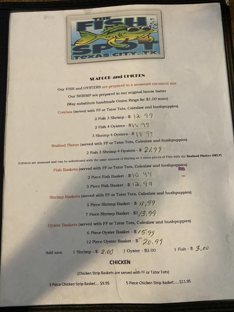 The Fish Spot Menu image 1