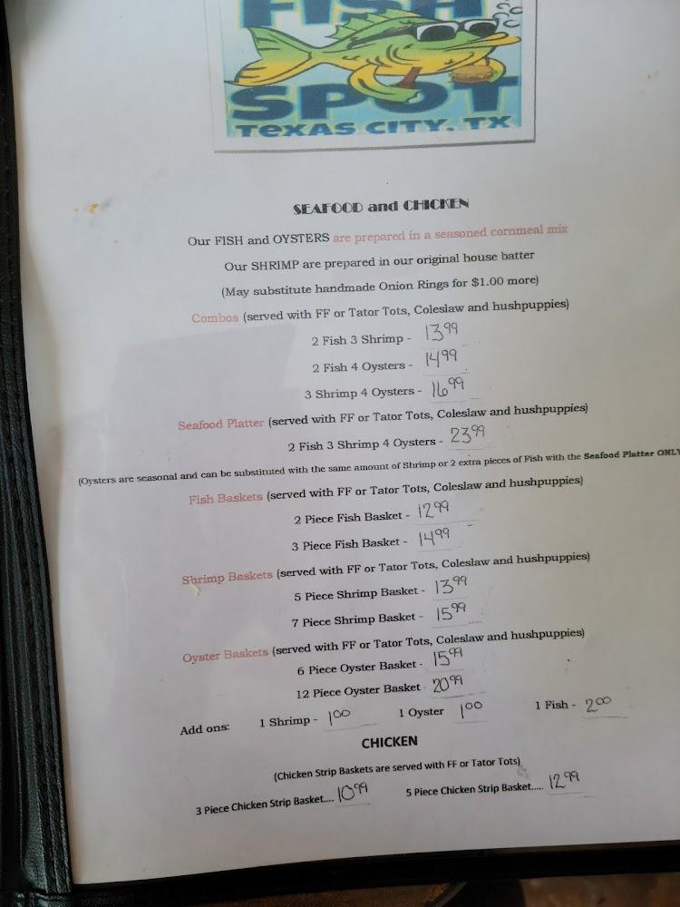 The Fish Spot Menu image 3